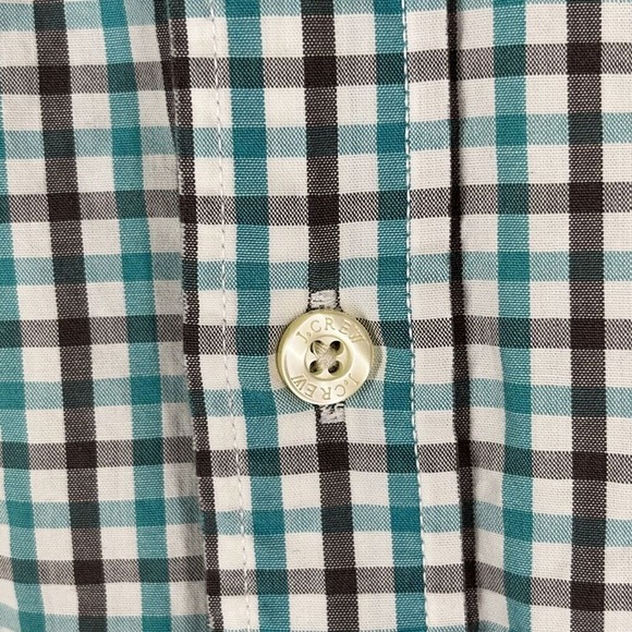 J.Crew Shirt Mens L Gingham Preppy Business Casual Tailored Worn Broken In Look - Picture 5 of 13